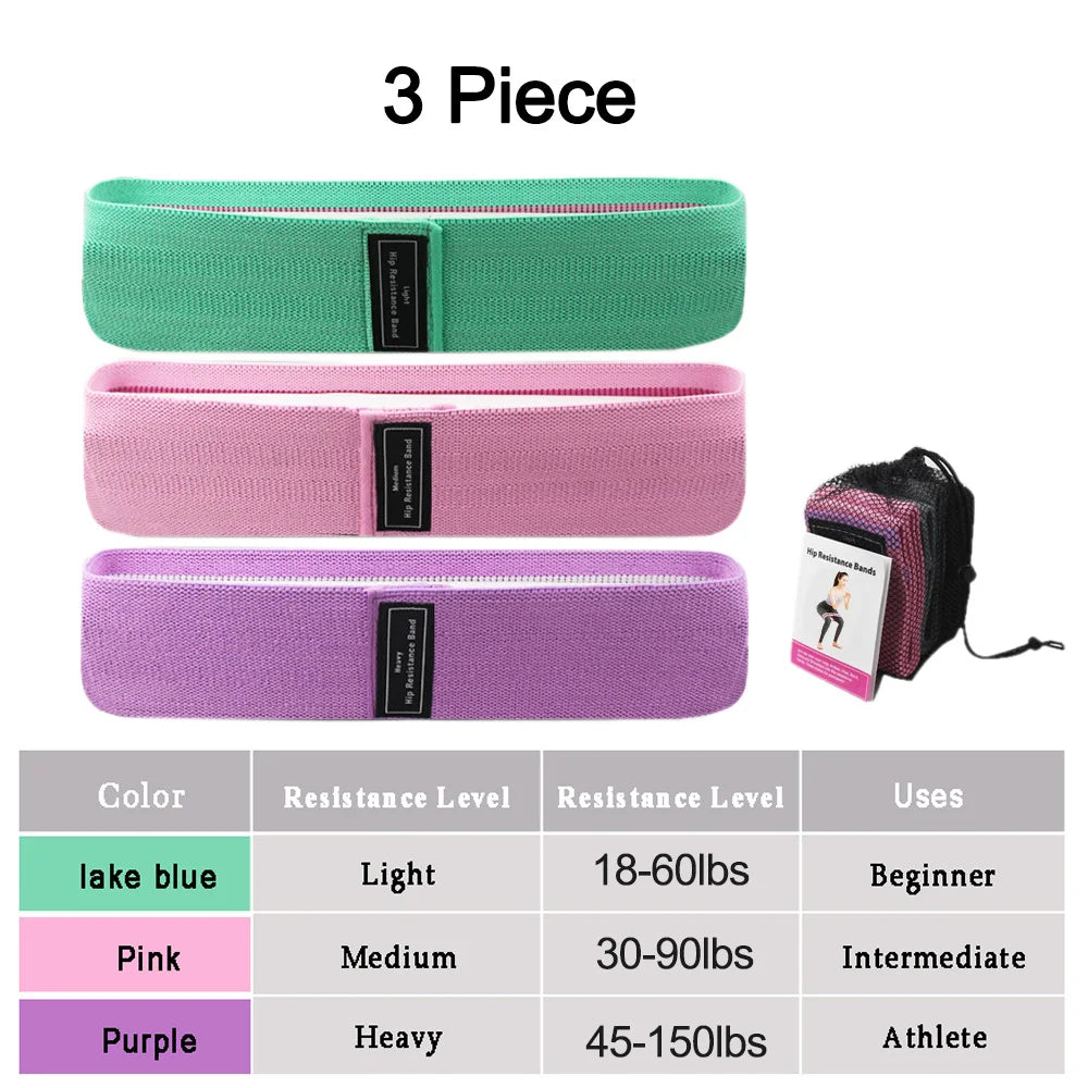1 Piece Of Elastic Rubber Band Fitness Yoga Resistance Band Suit Hip Expander Sports Gym Fitness Equipment Ladies Home Workout