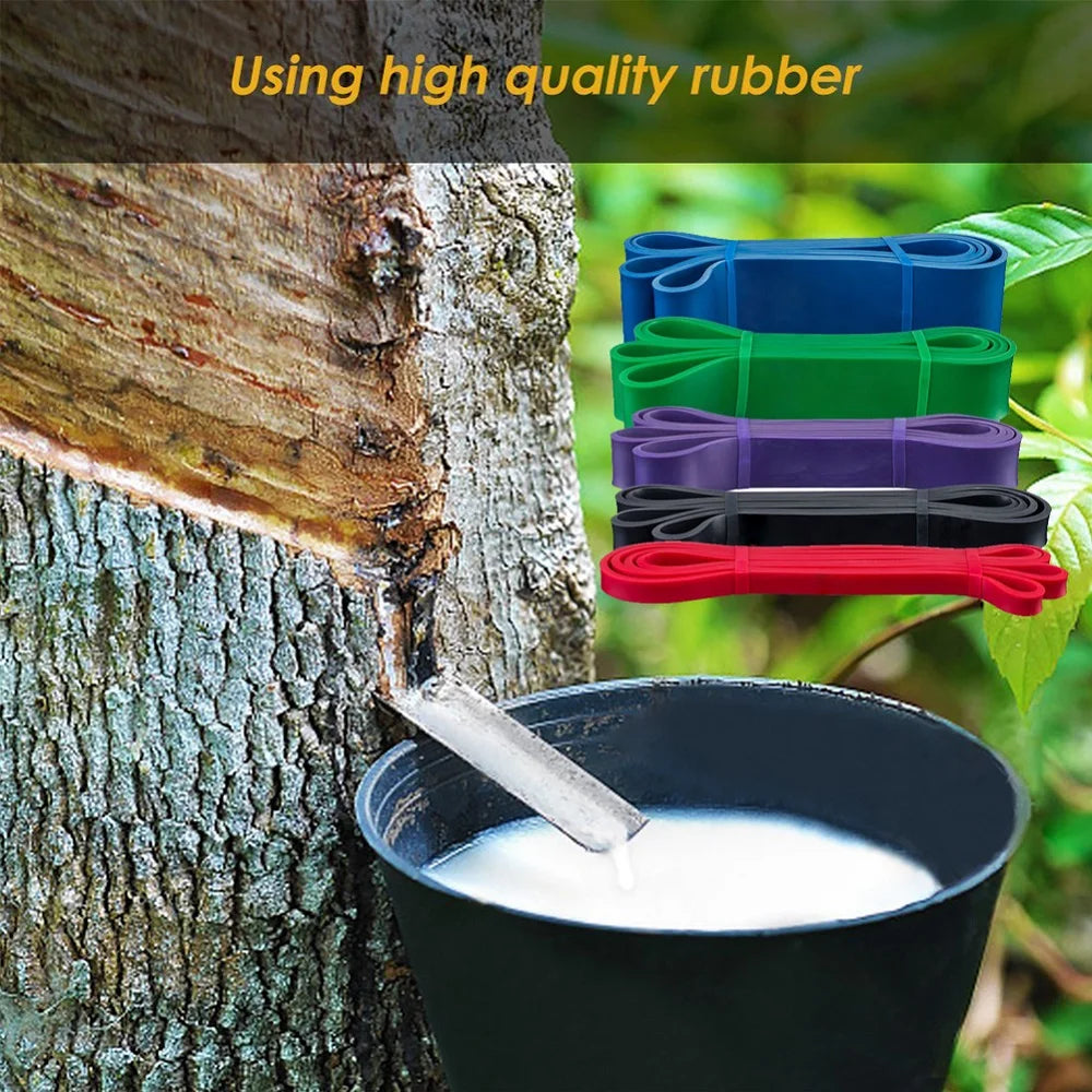 Tough Latex Strengthening Train Resistance Band Elastic Exercise Strength Pull-Ups Auxiliary Band Pilates Gym Fitness Equipment