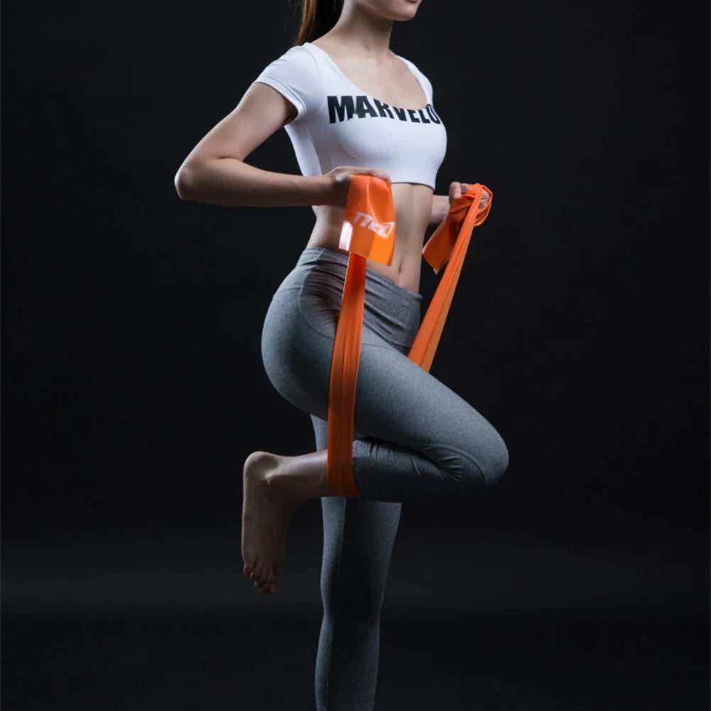 1.5m Fitness Exercise Resistance Bands Rubber Yoga Elastic Band Pilates Gym Fitness Equipment Strengthening Train