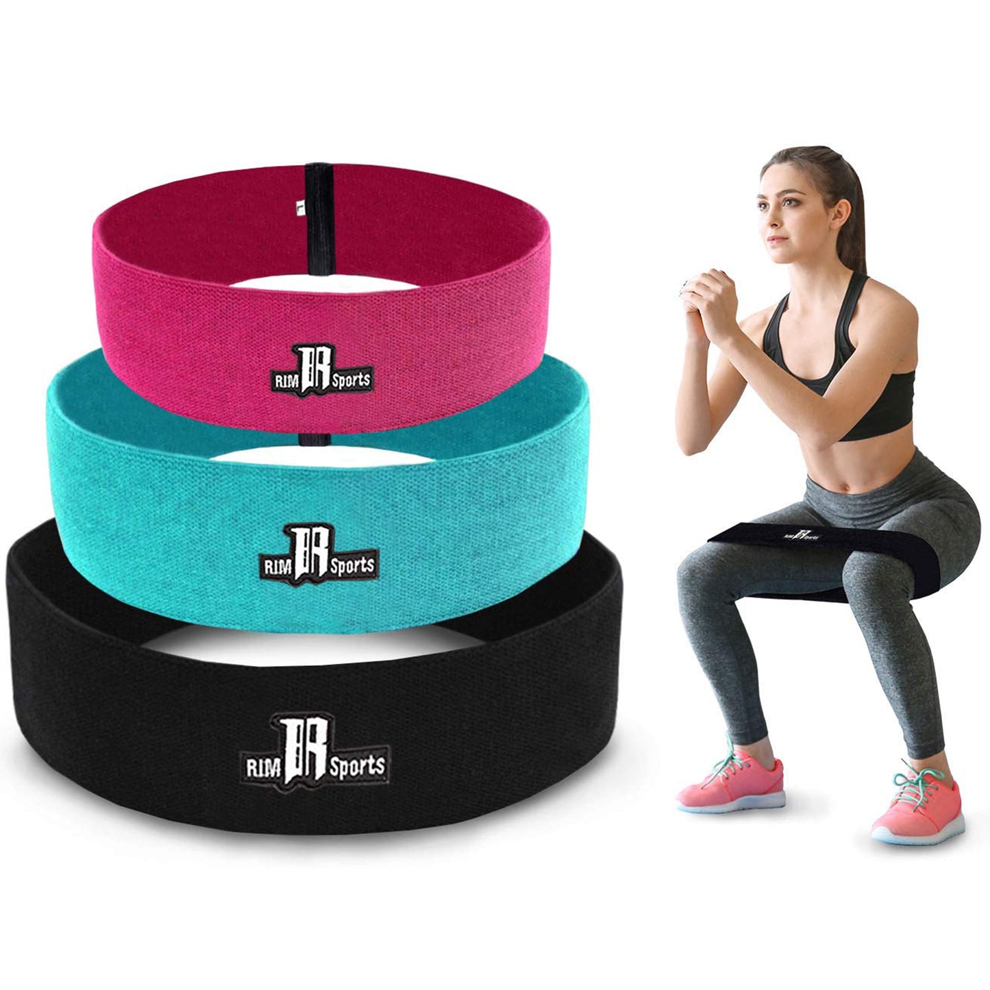 Fitness Resistance Hip Workout Bands for Booty Butt and Glute