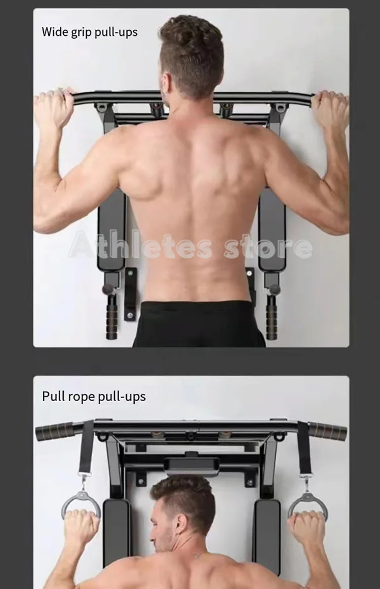 Pull Up Bar Indoor At Home Gym Chin Up Bar Horizontal  Power Ropes Slings Training Fitness Equipment Sport